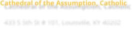 Cathedral of the Assumption, Catholic 433 S 5th St # 101, Louisville, KY 40202